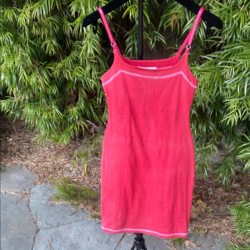 Daniel and Rebecca Red 
Body con Sleeveless Dress, Size Petite